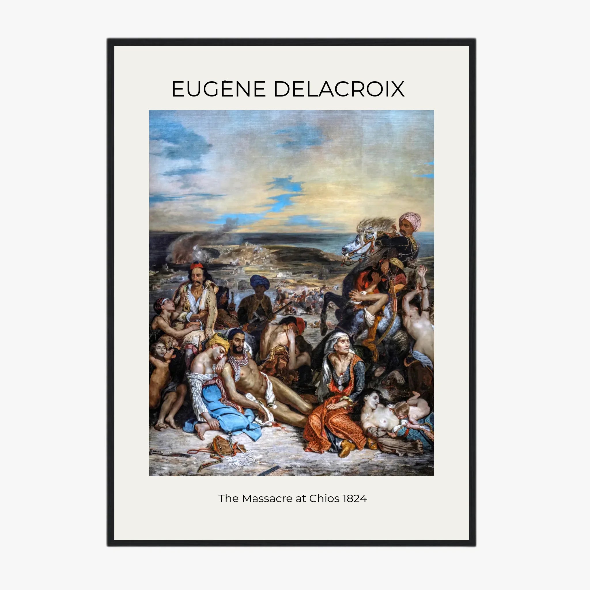 Tableau Eugène Delacroix The Massacre at Chios