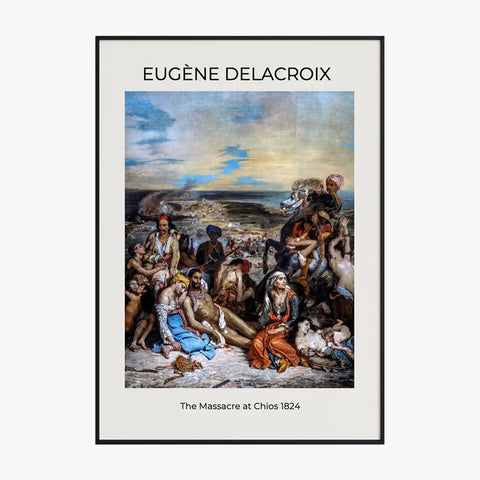 Tableau Eugène Delacroix The Massacre at Chios