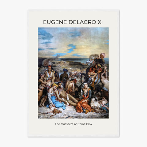 Tableau Eugène Delacroix The Massacre at Chios