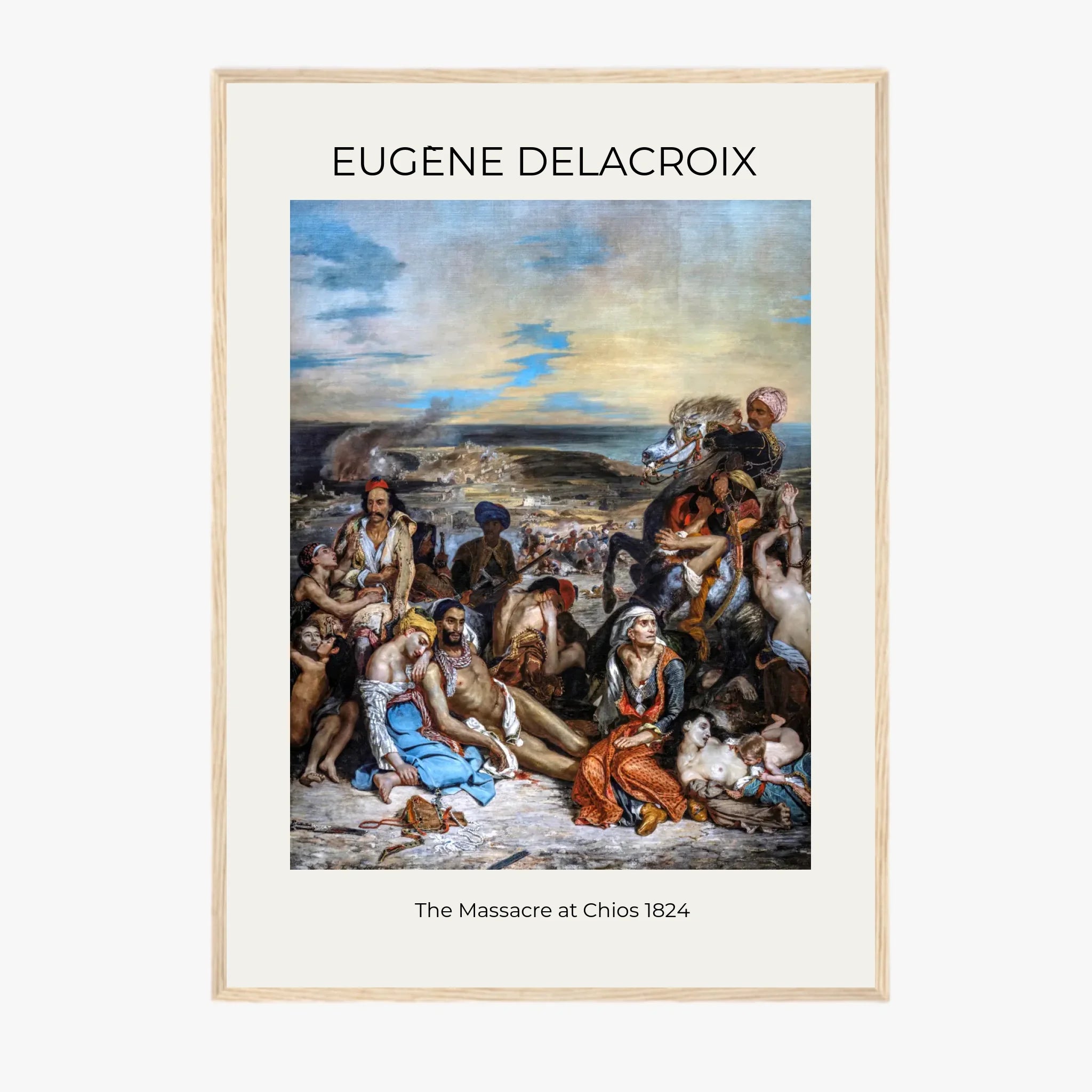 Tableau Eugène Delacroix The Massacre at Chios