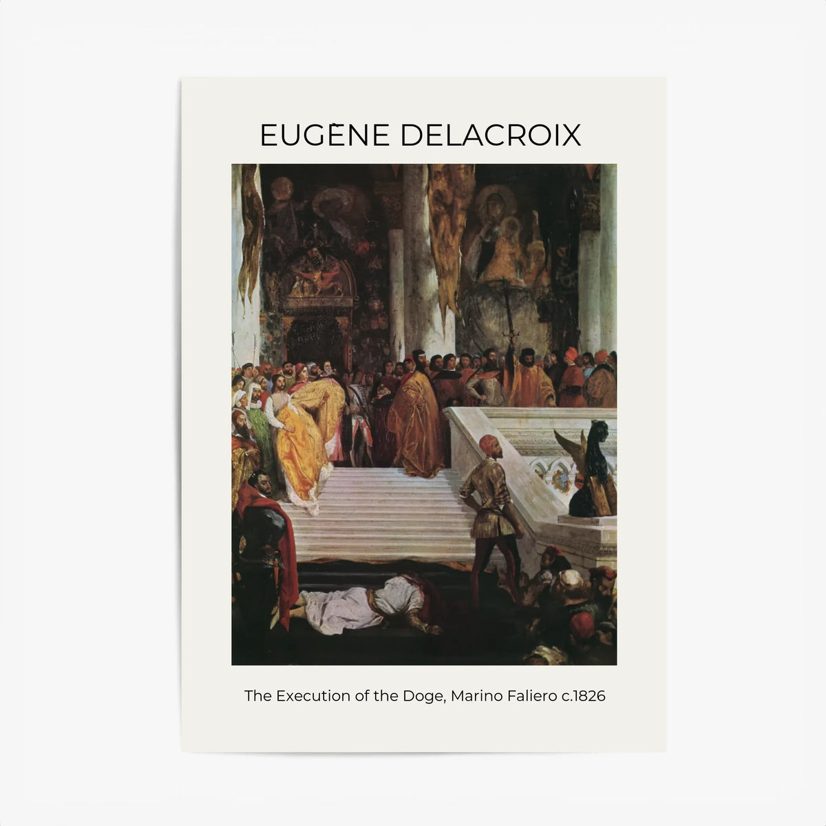 Tableau Eugène Delacroix The Execution of the Doge