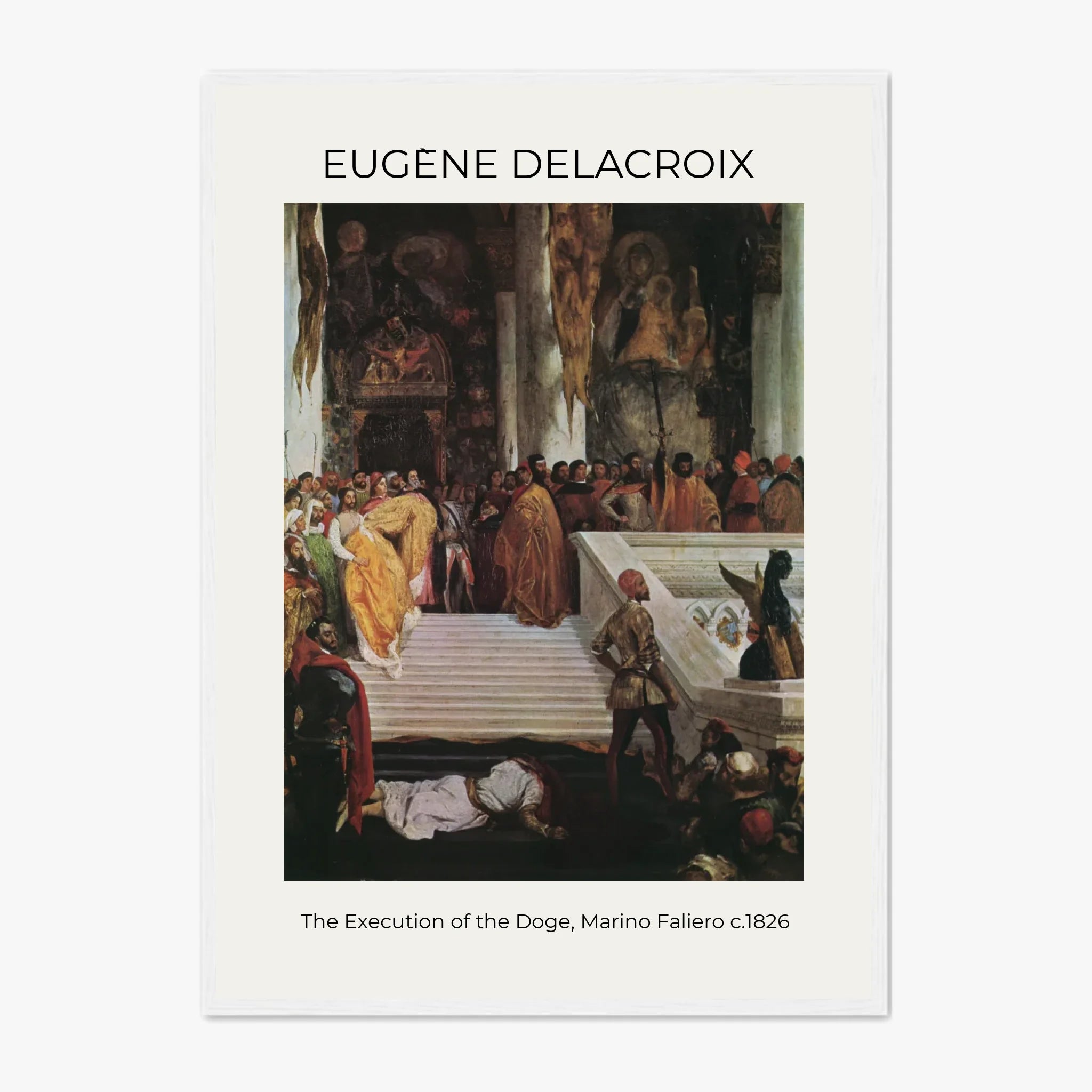 Tableau Eugène Delacroix The Execution of the Doge