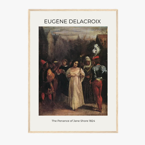 Tableau Eugène Delacroix The Penance of Jane Shore